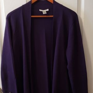 Christopher & Banks purple cardigan